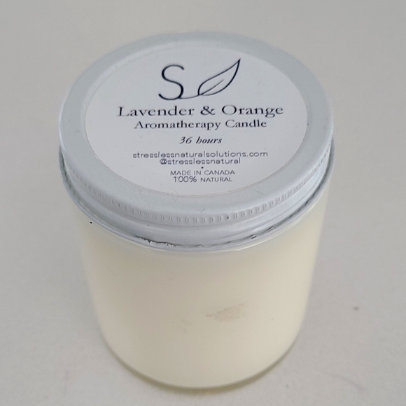 Lavender & Orange Aromatherapy Candle Brand New - Picture 1 of 3